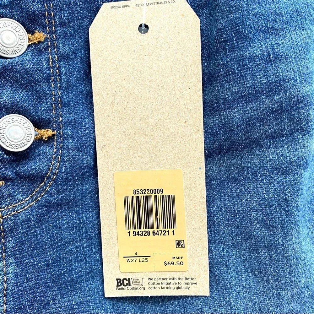Levi’s Women's Mile High Cropped Wide Leg size 27 - Picture 8 of 10